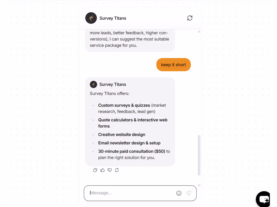 Cover image for Automating Support for Survey Titans with a Custom AI Agent