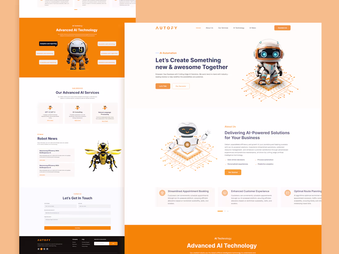 Cover image for AI Automation Website Design 