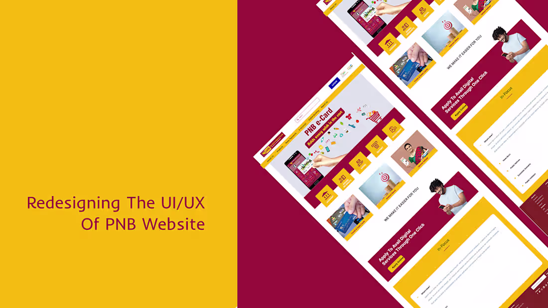 Cover image for Redesign Of PNB Bank Website on Behance