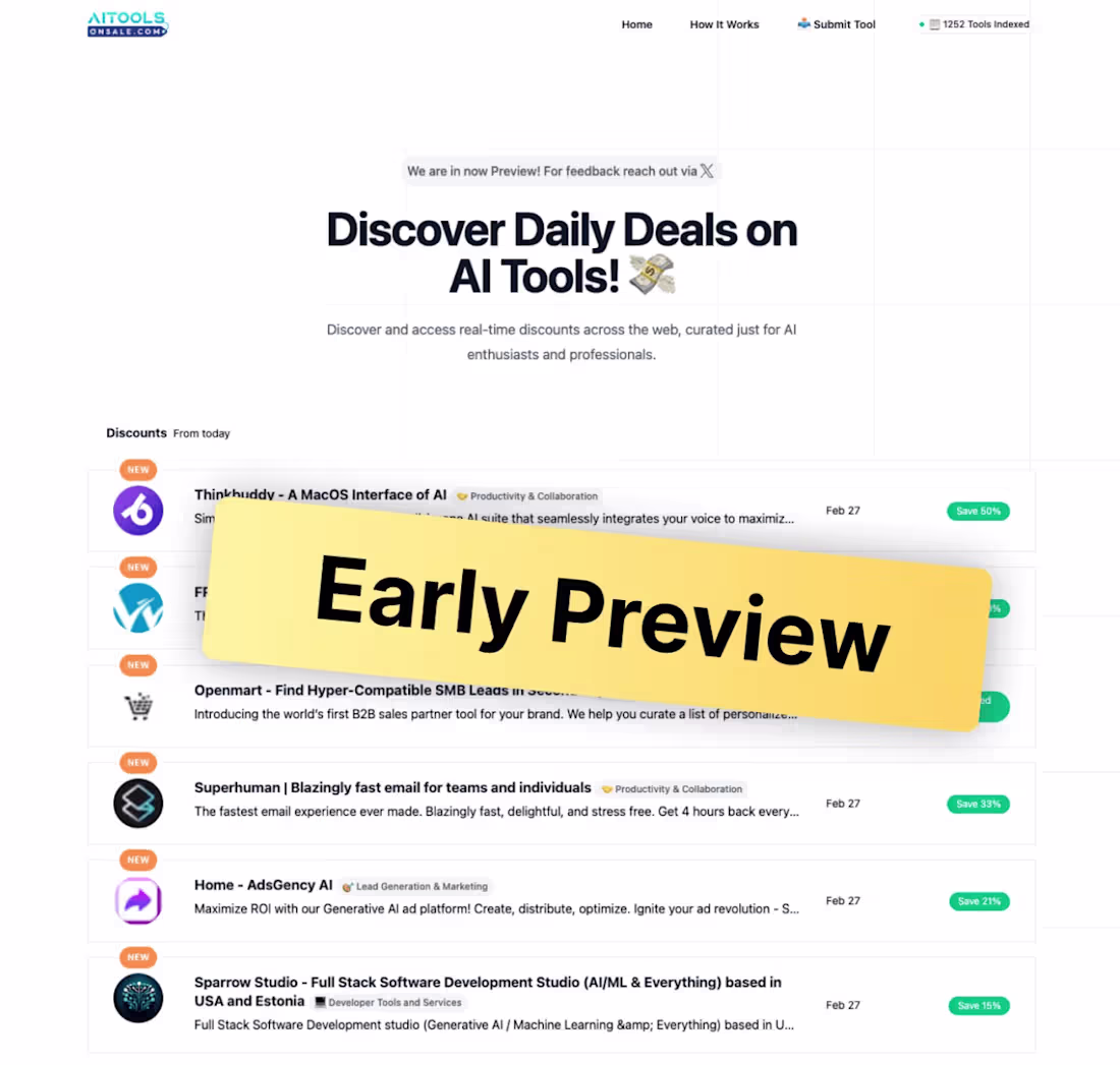 Cover image for AI Tools on Sale
