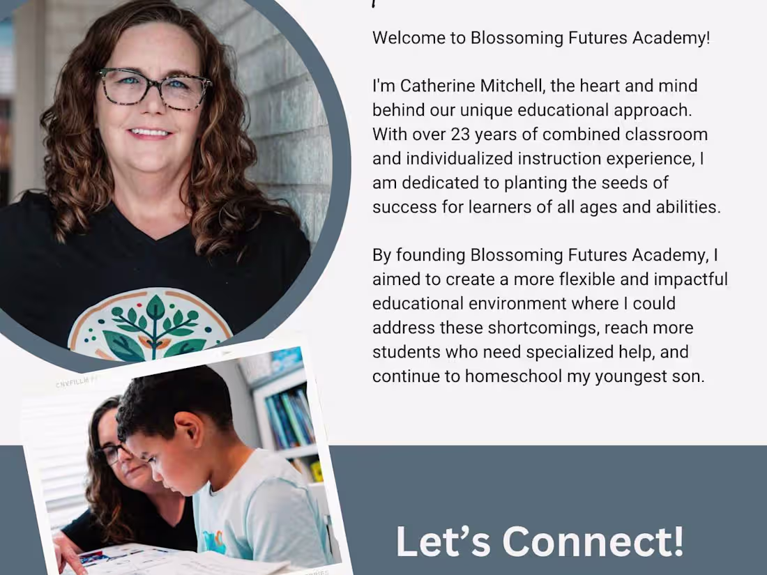 Cover image for Brand Identity and Content for Blossoming Futures Academy.
