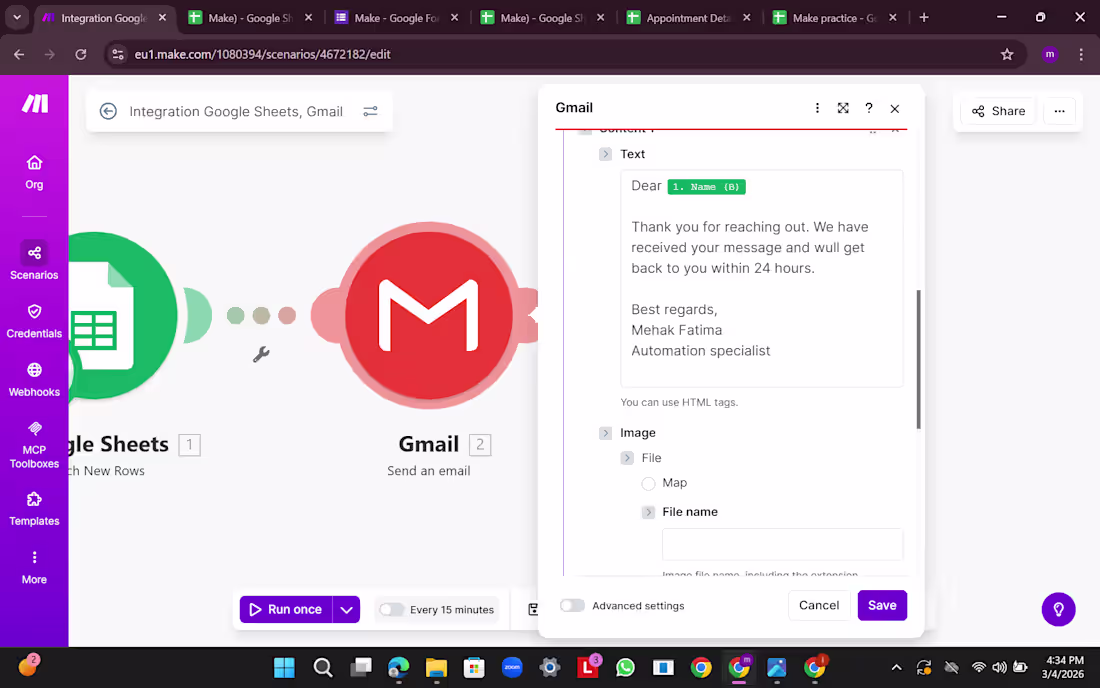 Cover image for Project 3: Automated Confirmation Workflow_