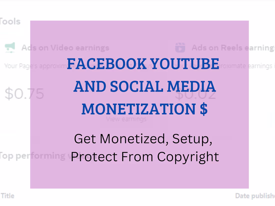 Cover image for Monetization Strategy for Social Media like Facebook , YouTube