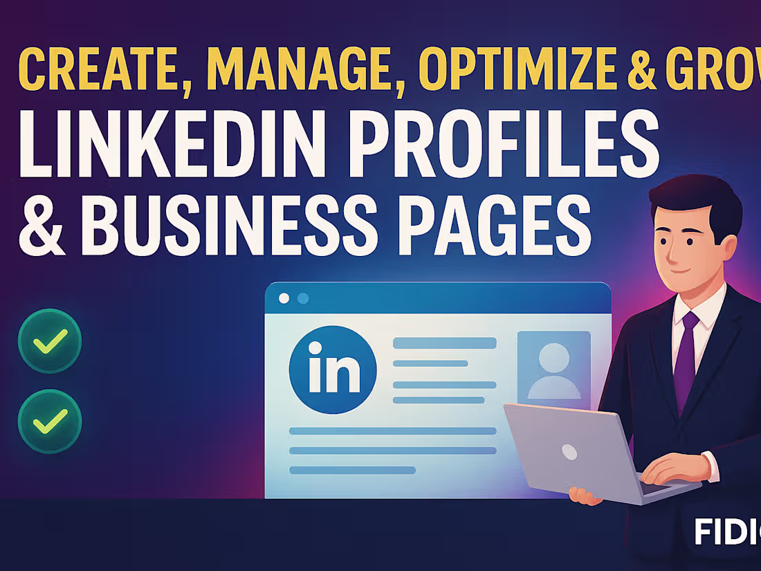 Cover image for I'll create manage optimize linkedin profiles business page