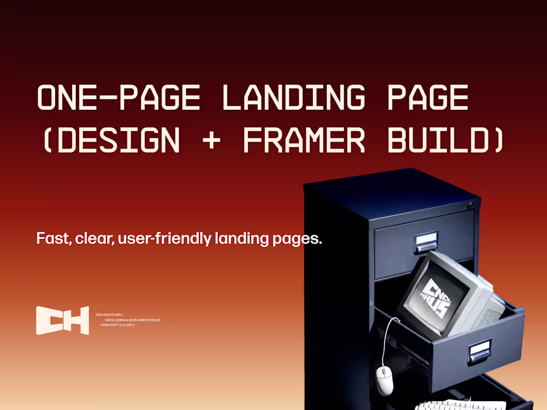 Cover image for Landing Page Design & Framer Build