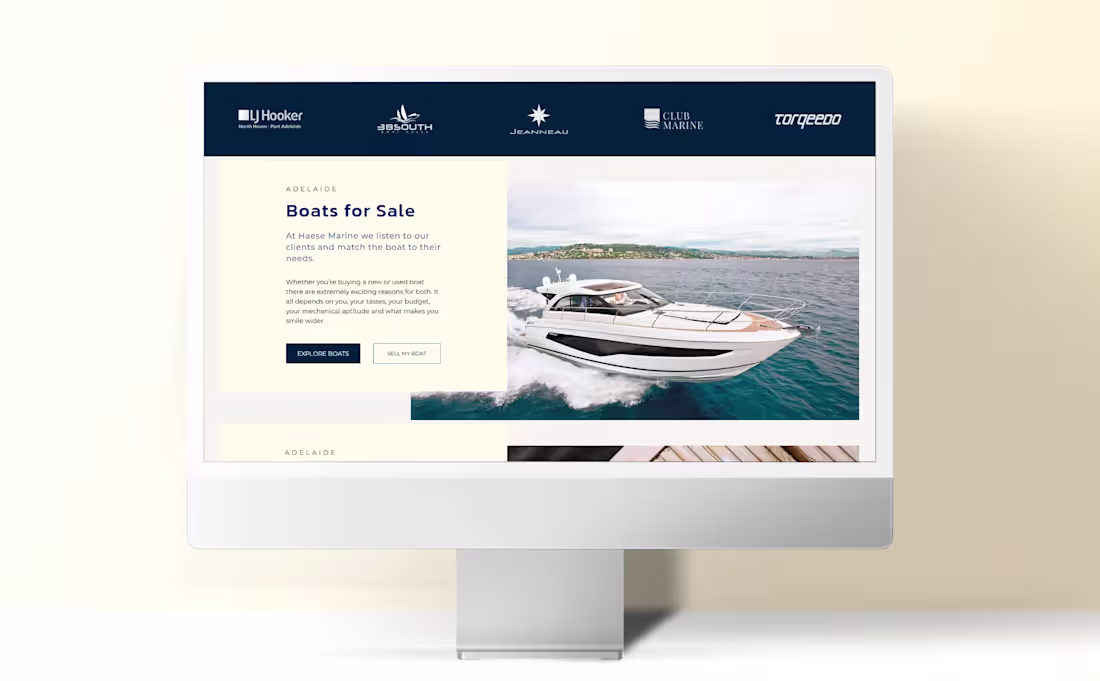 Cover image for Boats Brokerage and Marine Repair / 2021 / Atomix Project