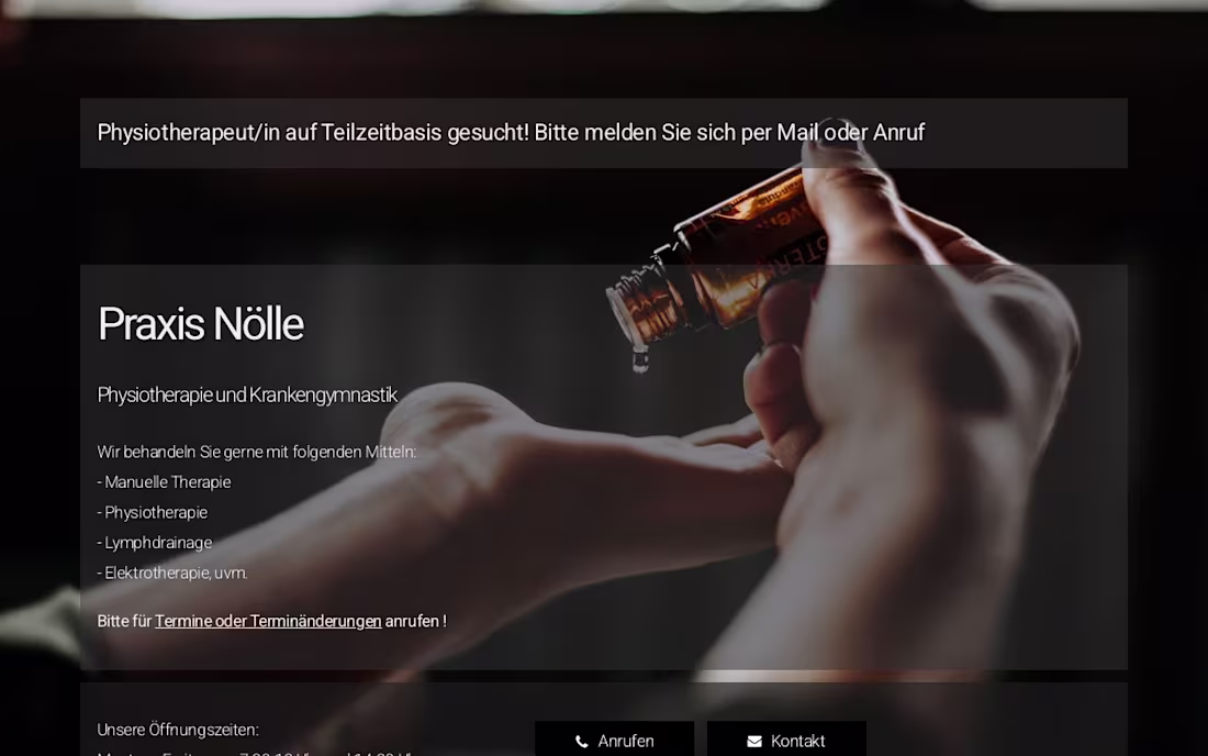 Cover image for Praxis Nölle - Physiotherapie und Krankengymnastik