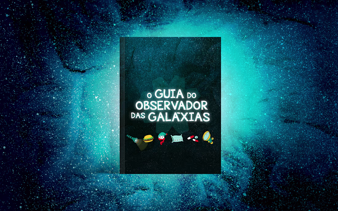 Cover image for Graphic design and booklet: The Observer's Guide to the Galaxies