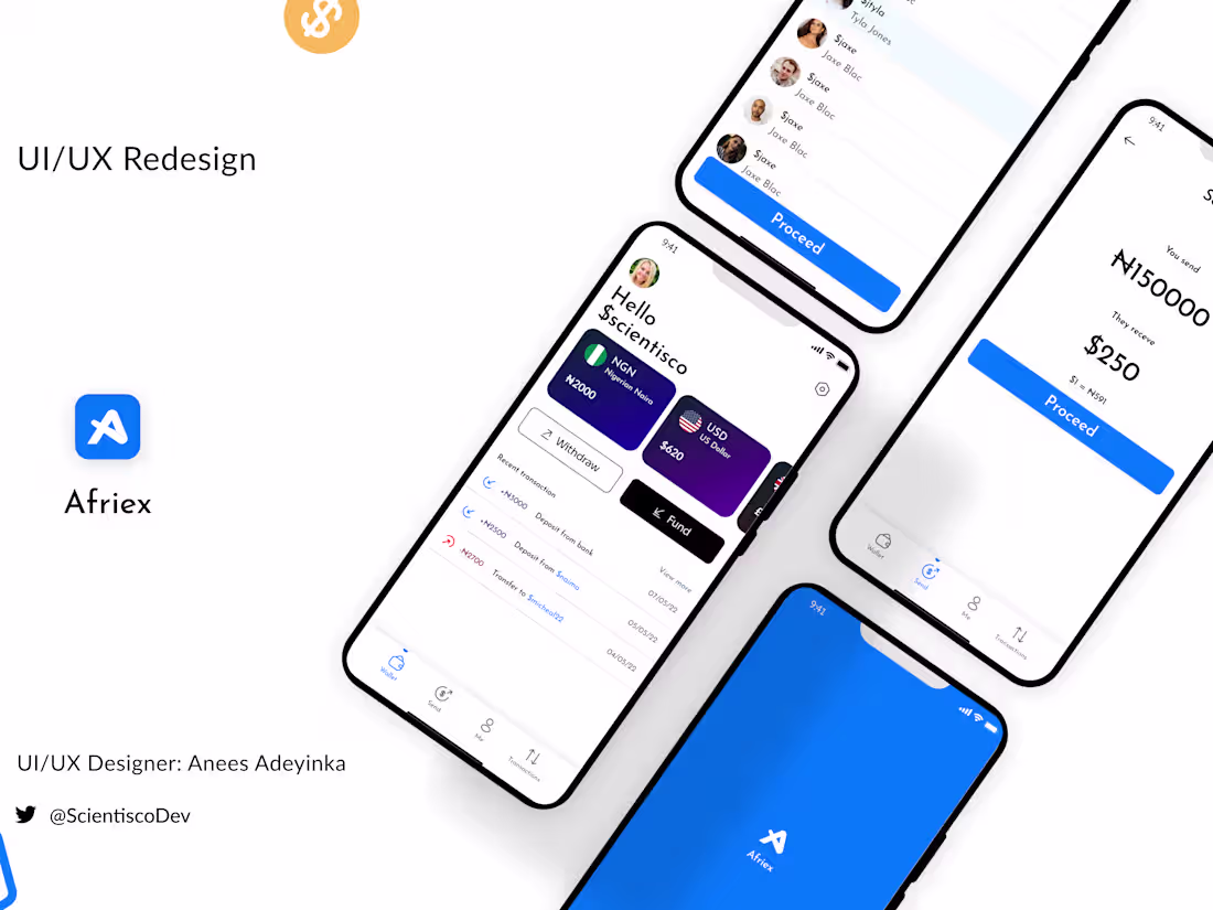 Cover image for Afriex UI/UX Redesign 