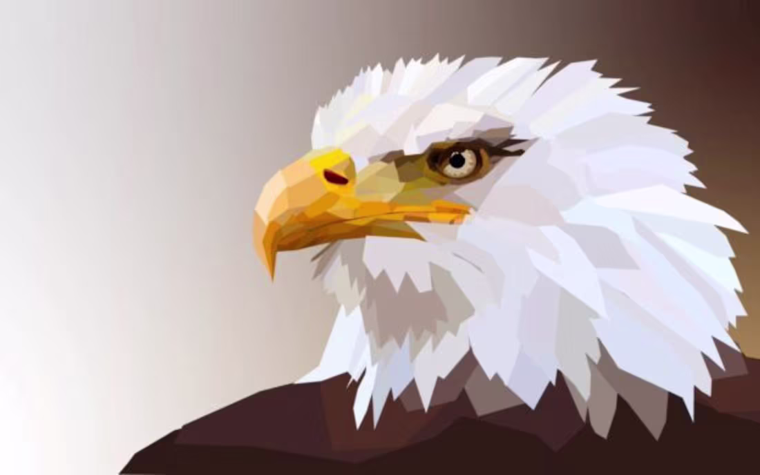 Cover image for 🦅 Low Poly Eagle: Geometric Wildlife Illustration This styl...