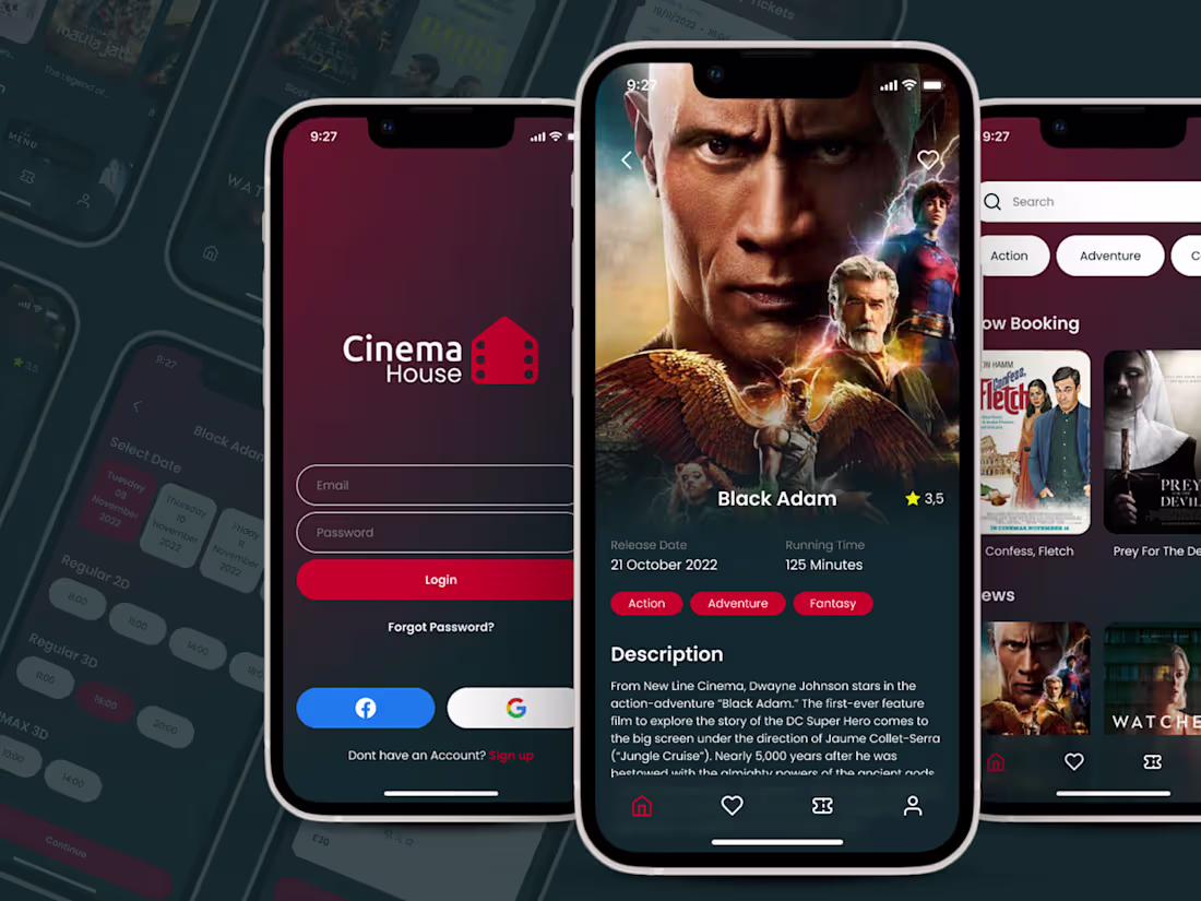 Cover image for App Design - Cinema House