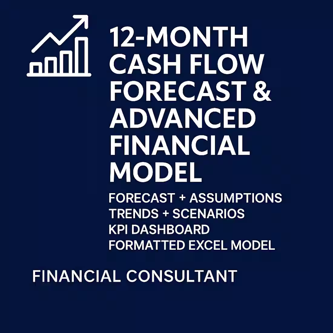 Cover image for Working on a 12-month cash flow forecast model with scenario...