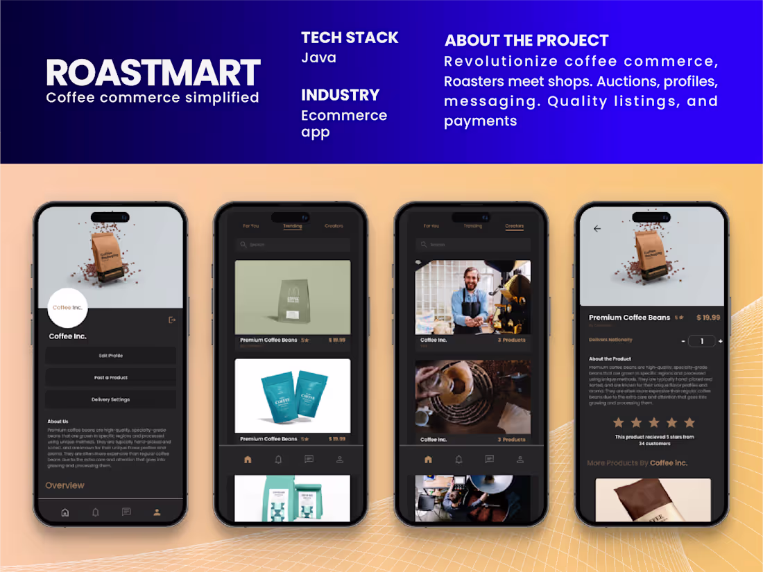 Cover image for Roast Mart App