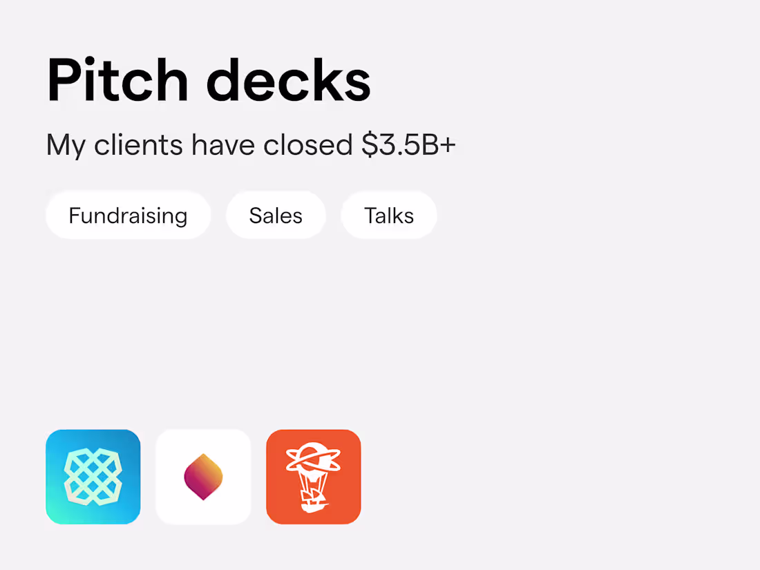 Cover image for Pitch decks