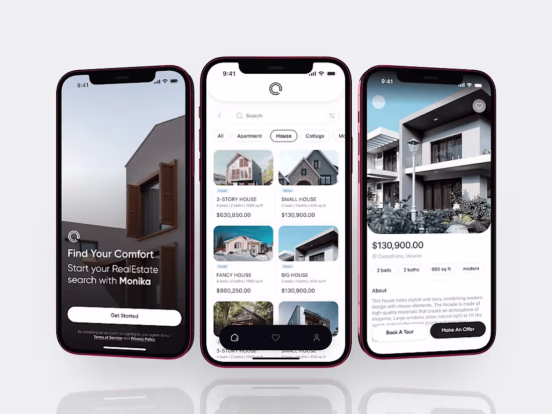 Cover image for Real Estate Mobile App Design