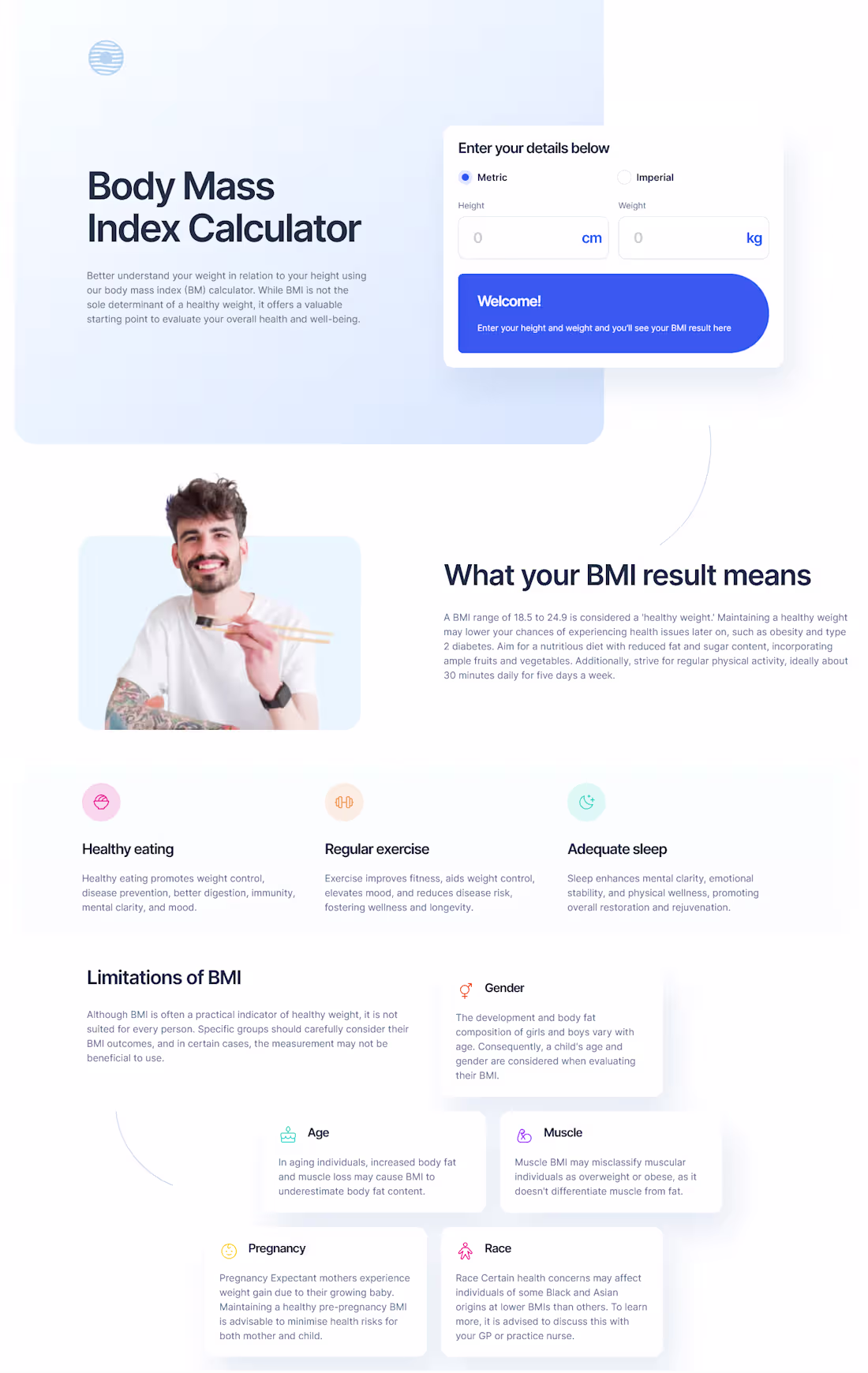 Cover image for BMI Calculator Website