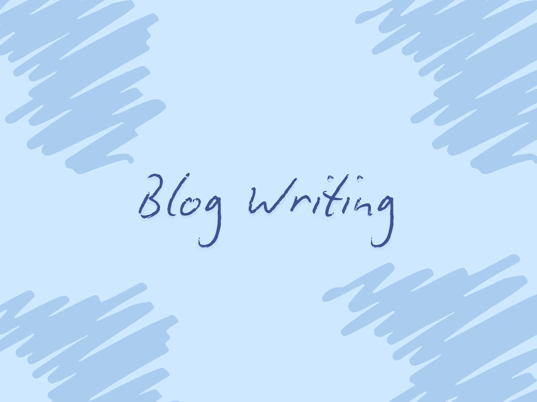 Cover image for Blog Writing