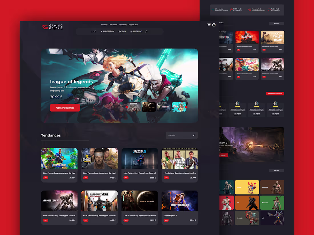 Cover image for Gaming Galaxy : Video Games E-commerce Website