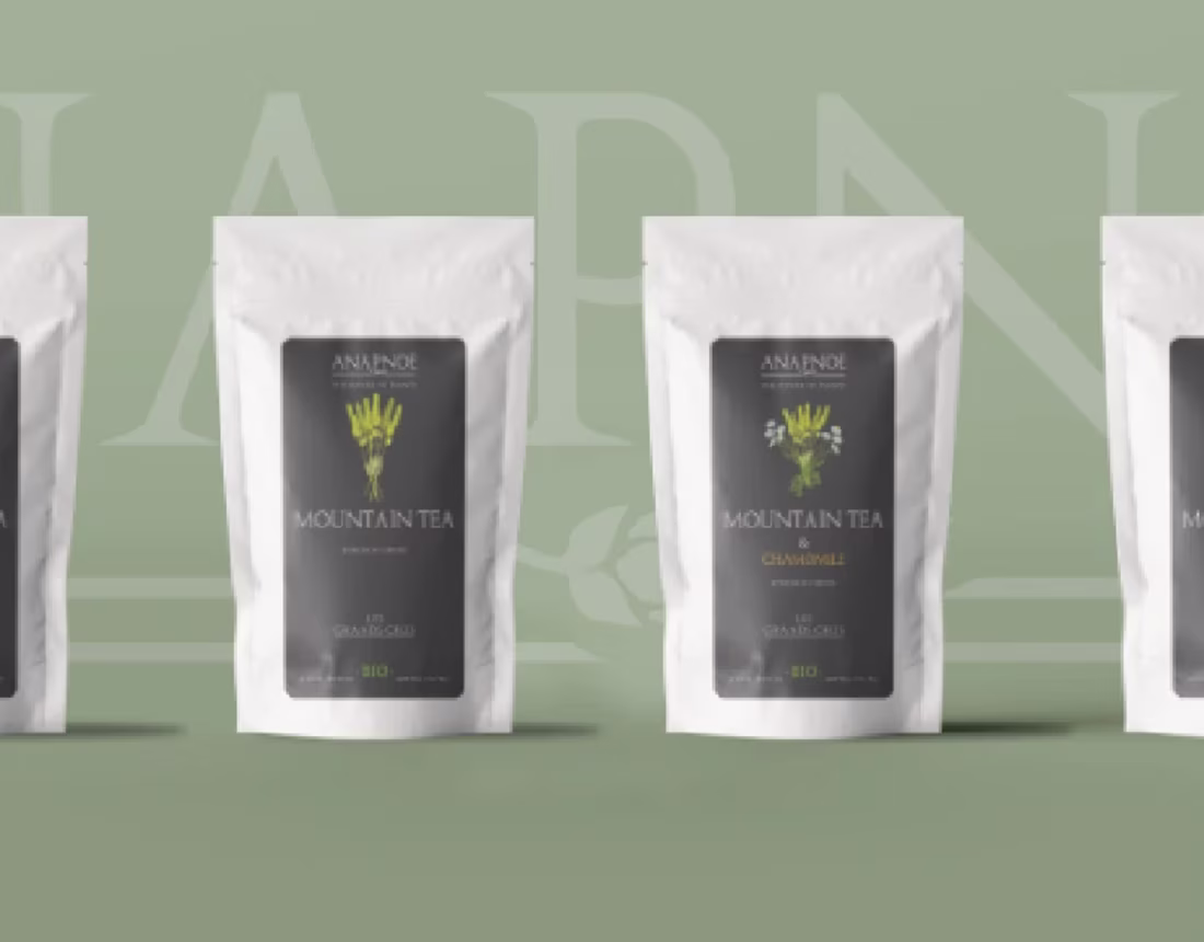 Cover image for Anapnoe tea - label design