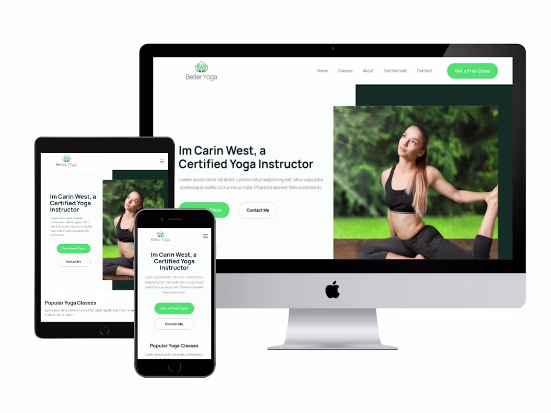 Cover image for 1 Page website (landing page)