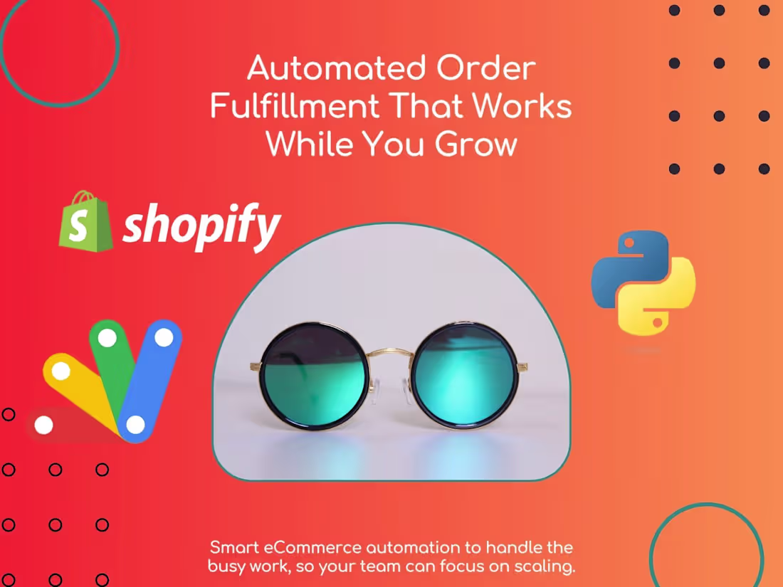 Cover image for Shopify Order Fulfillment Automation with Python