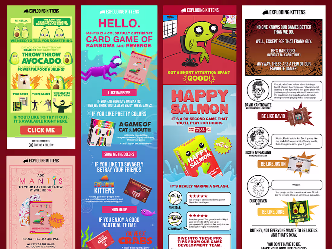 Cover image for Exploding Kittens Emails