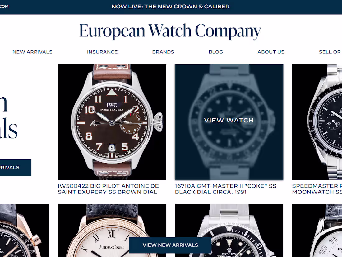 Cover image for European Watch Company Digital Platform Development