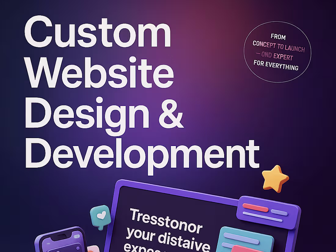 Cover image for Custom Website Design for Startups & Agencies