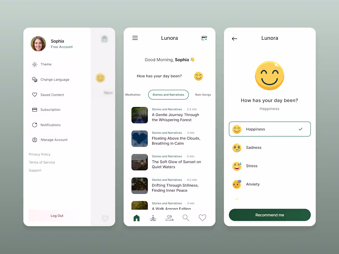 Cover image for Lunora — Minimalist & Emotional Meditation App