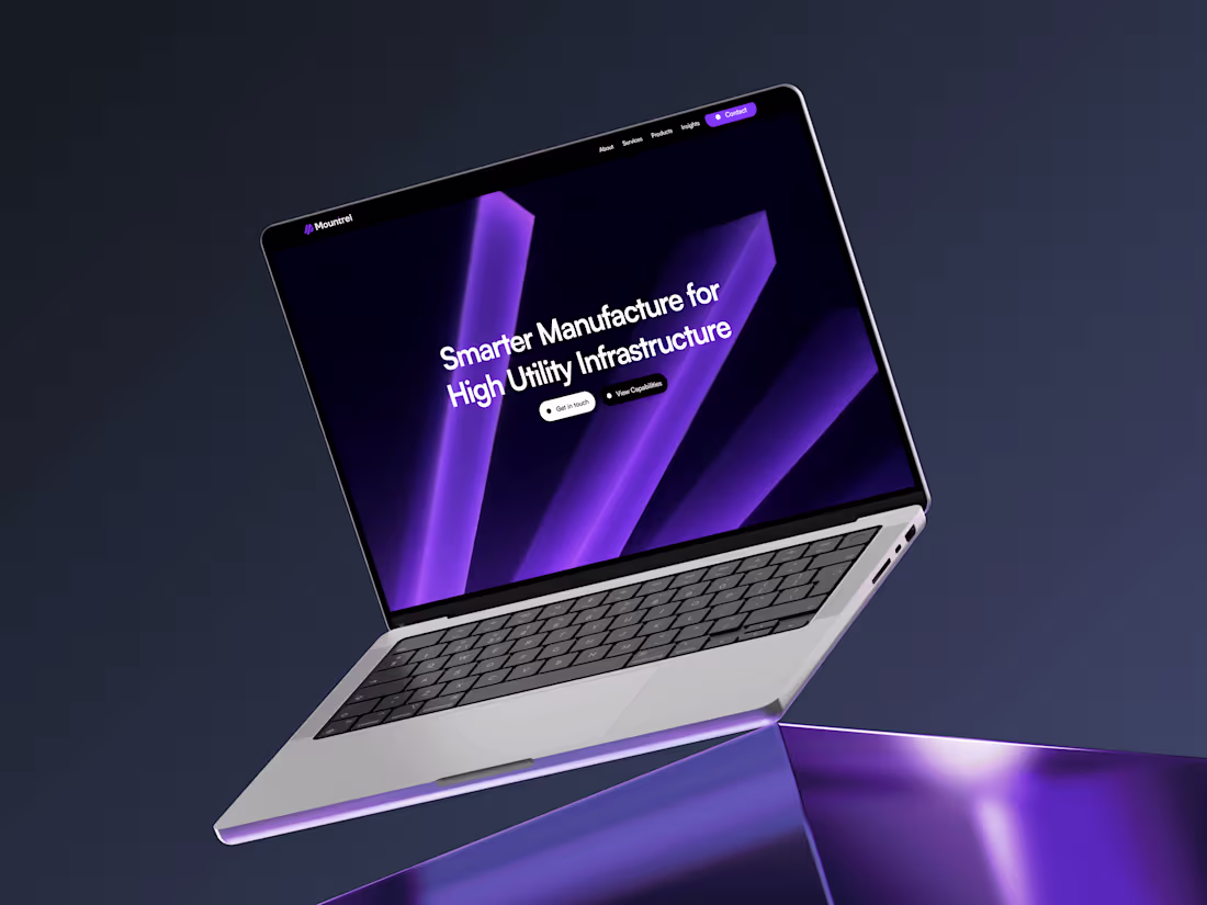 Cover image for Mountrel – OEM & Infrastructure Website (Framer Rebuild)