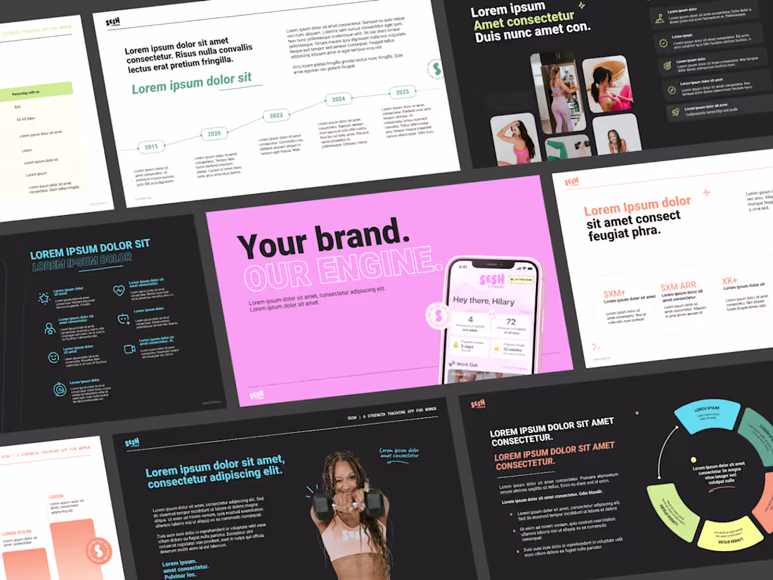 Cover image for Pitch Deck Design for Sesh Fitness App