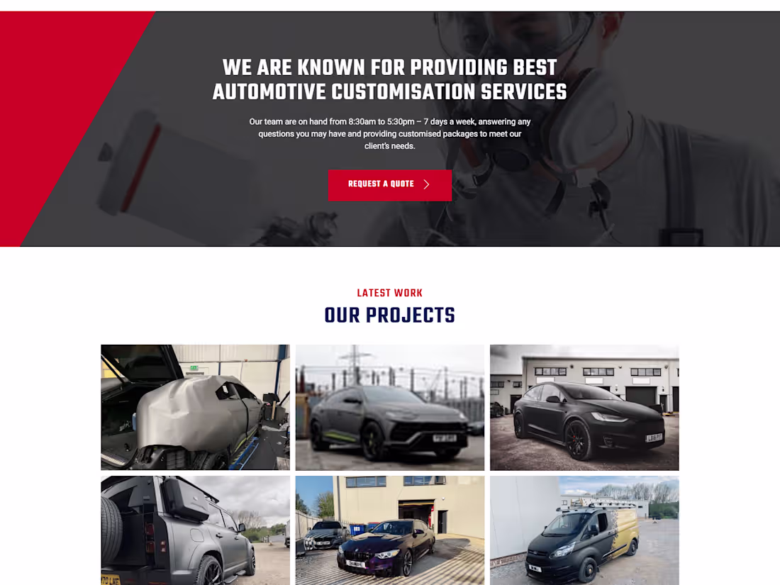 Cover image for Cheshire Auto Wraps - Website