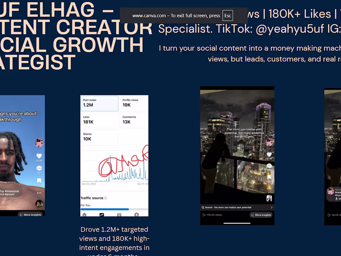 Cover image for Social Media Growth through TikToks and Reels