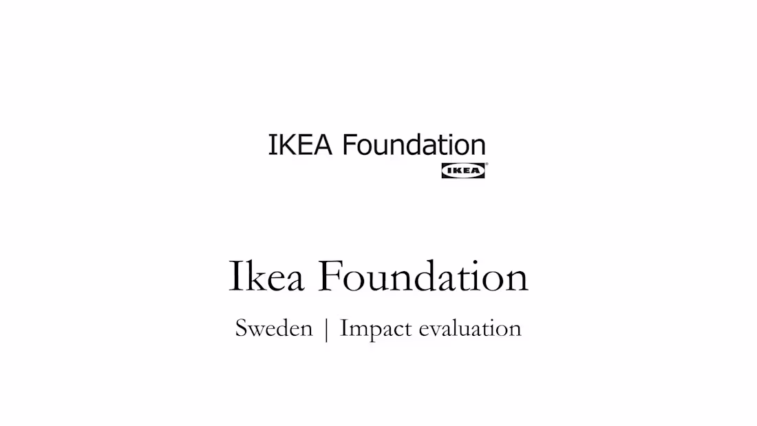 Cover image for Impact evaluation for Ikea Foundation