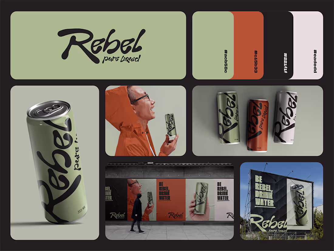 Cover image for Rebel Water Brand Identity
