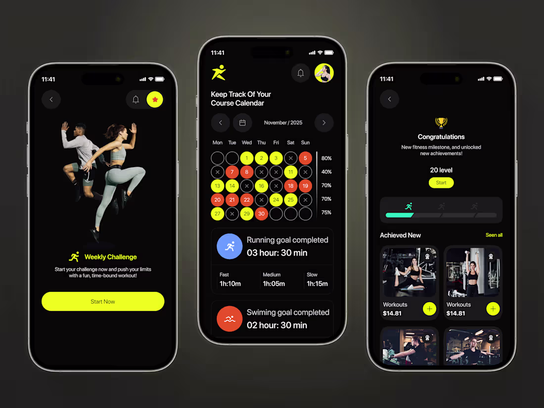 Cover image for Fitness App UI