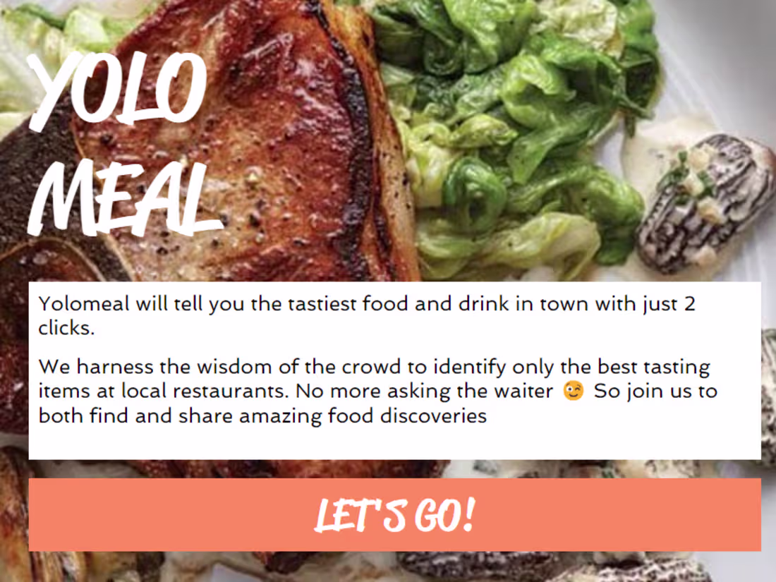 Cover image for YOLO MEAL