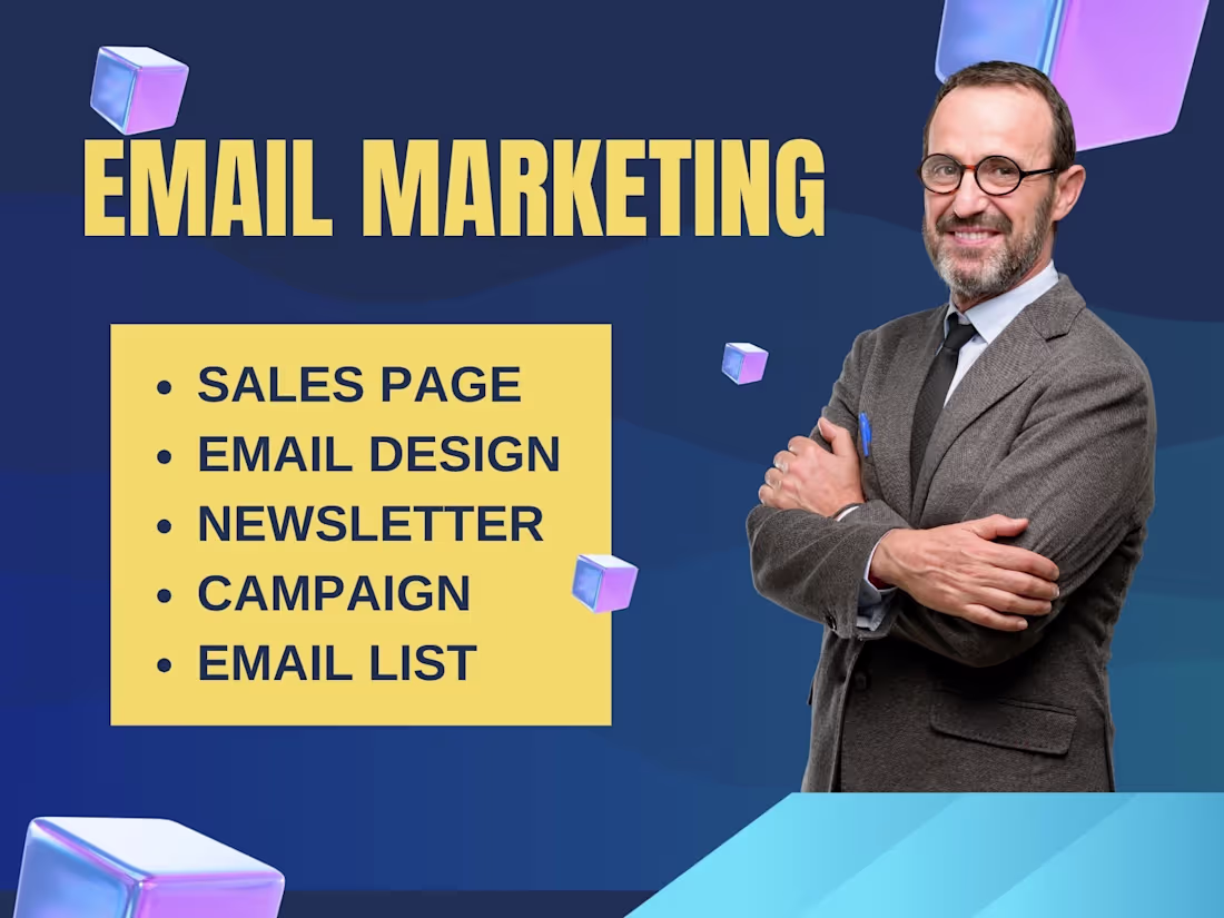 Cover image for Email marketing, campaign, design, and Landing page Setup