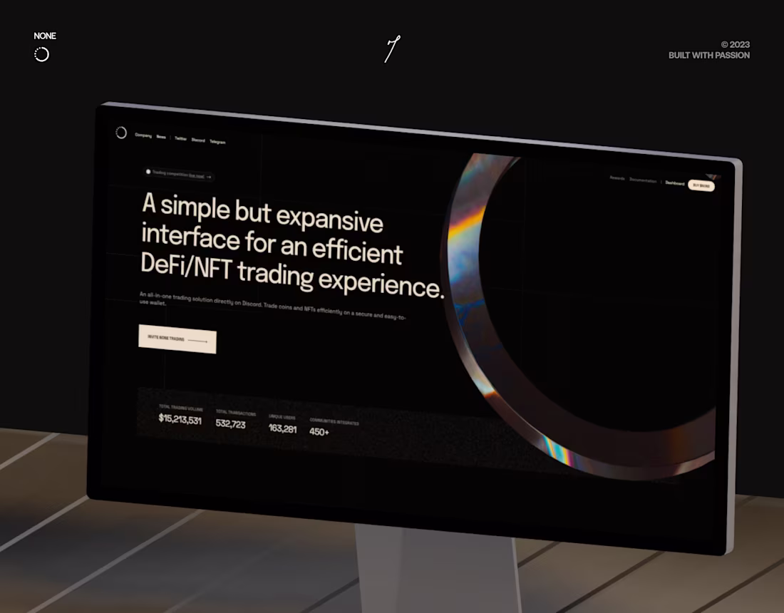 Cover image for NONE | Redefining the DeFi experience.