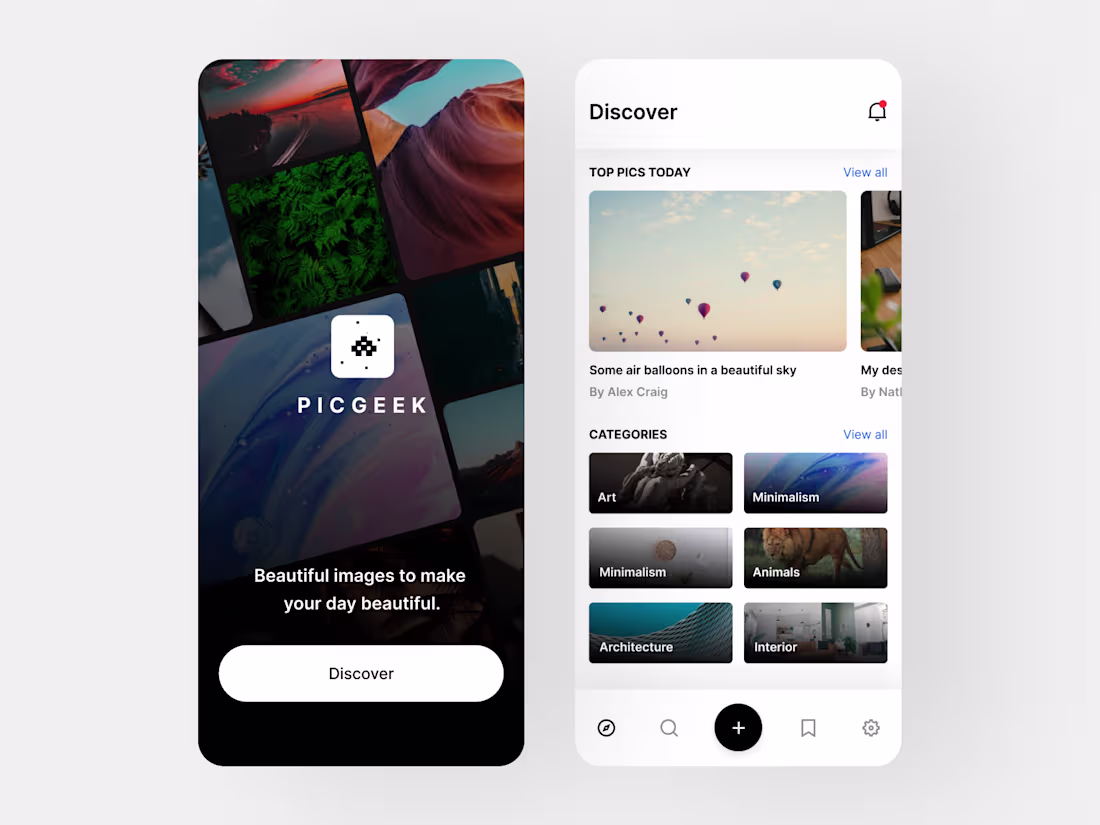 Cover image for Photo Sharing app ui