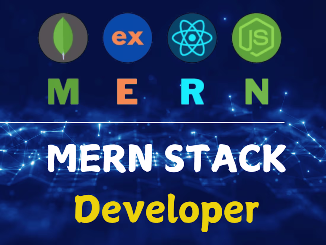 Cover image for I will develop a full-stack web app using MERN stack (MongoDB, E