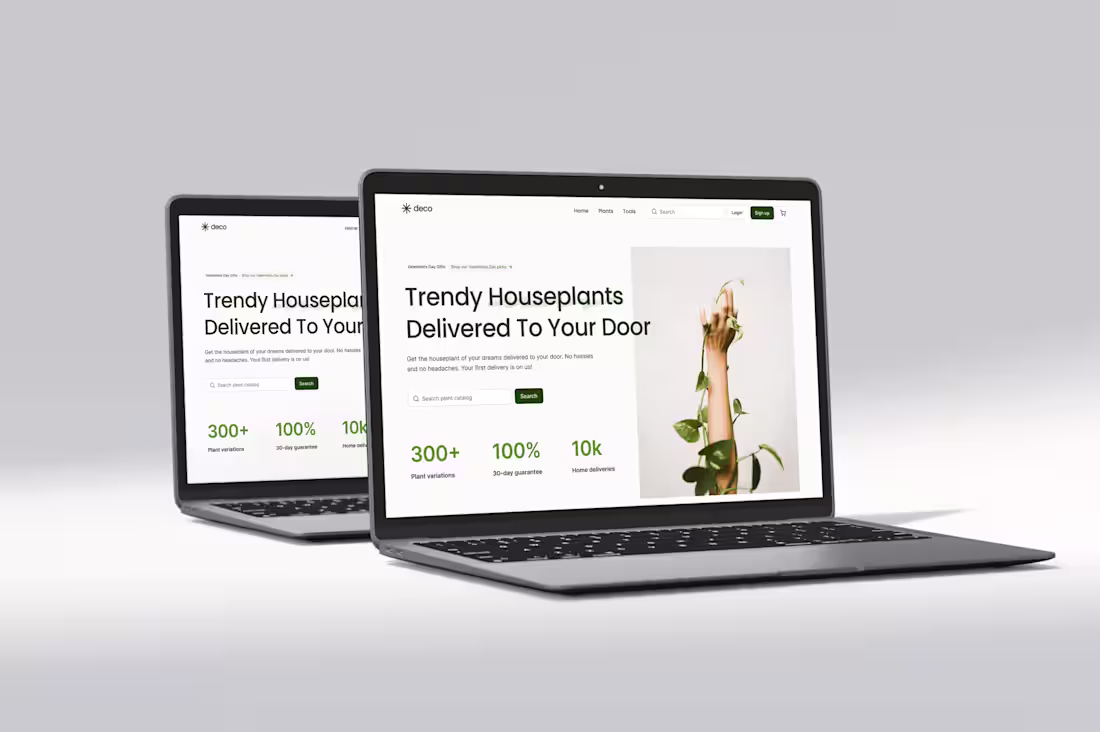 Cover image for Plant Delivery Website Design