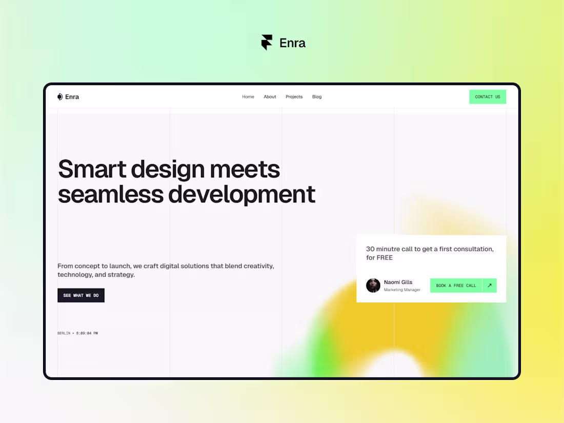 Cover image for Enra Framer Template