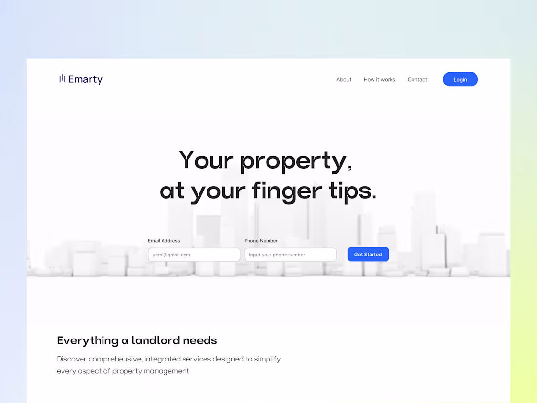 Cover image for Emerty Framer Website Design