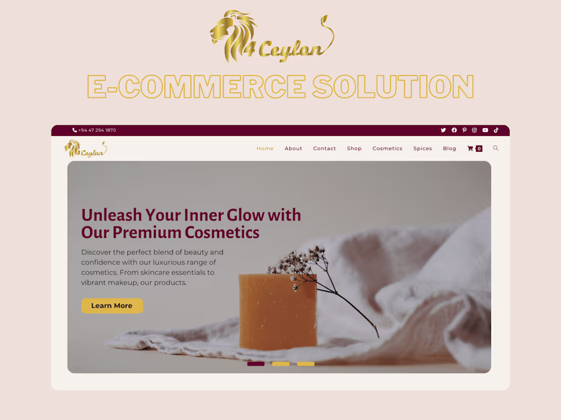 Cover image for 4Ceylon (Pvt) Ltd - Complete E-Commerce Solution