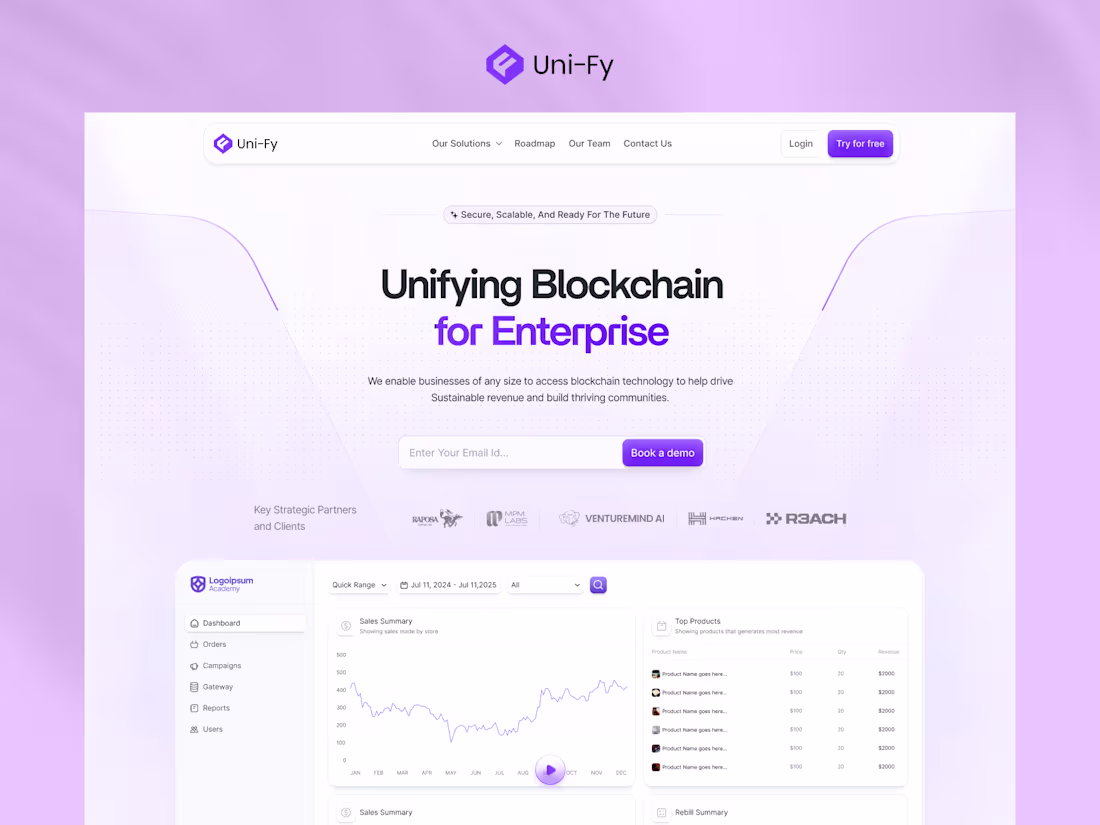 Cover image for UnifyDev — Design + Framer Build