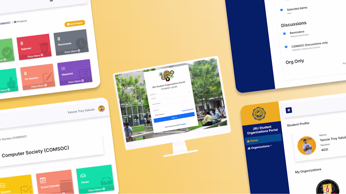 Cover image for JRU Student Organizations Portal