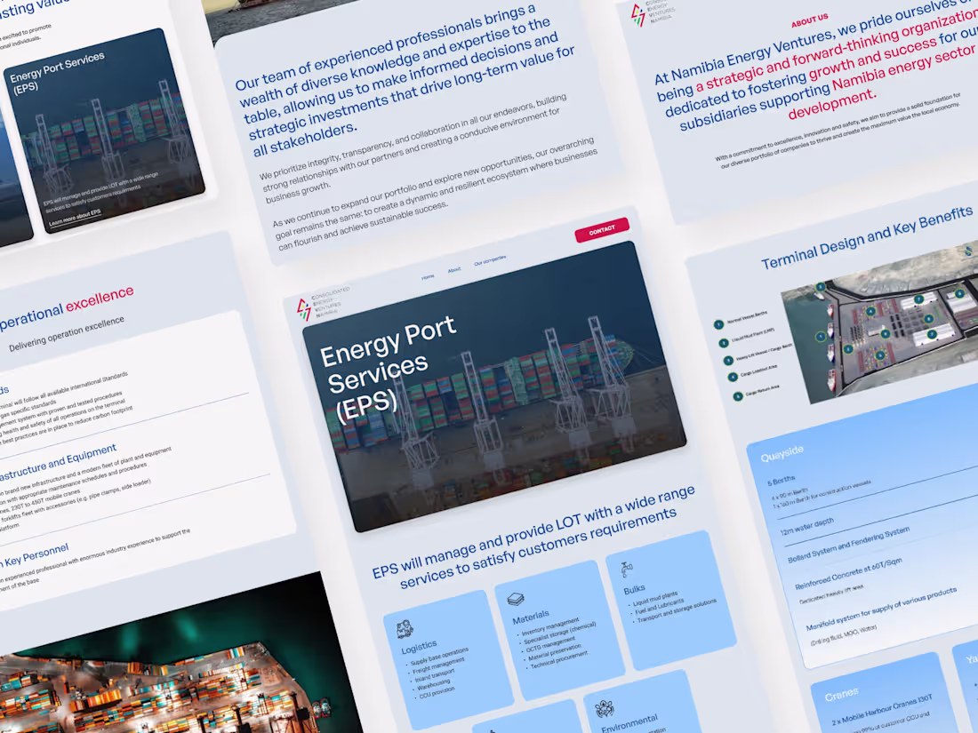 Cover image for Namibev website | UX/UI Design & WordPress Development