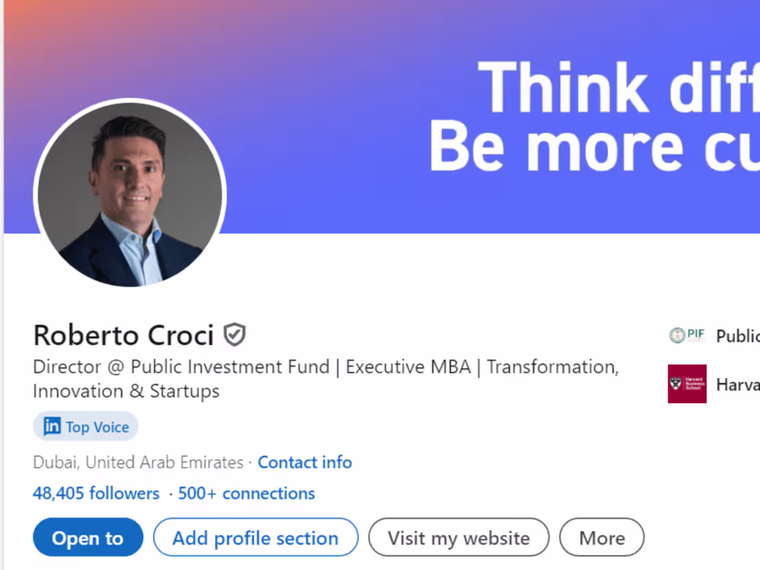 Cover image for Roberto Croci Linkedin