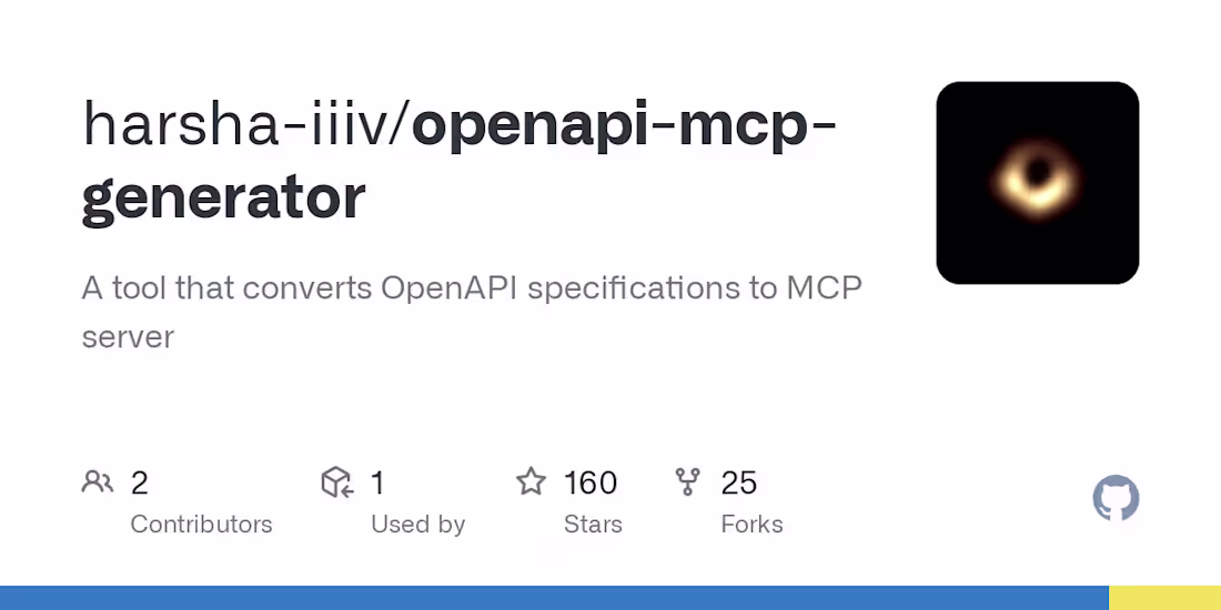 Cover image for OpenAPI to MCP Generator Project